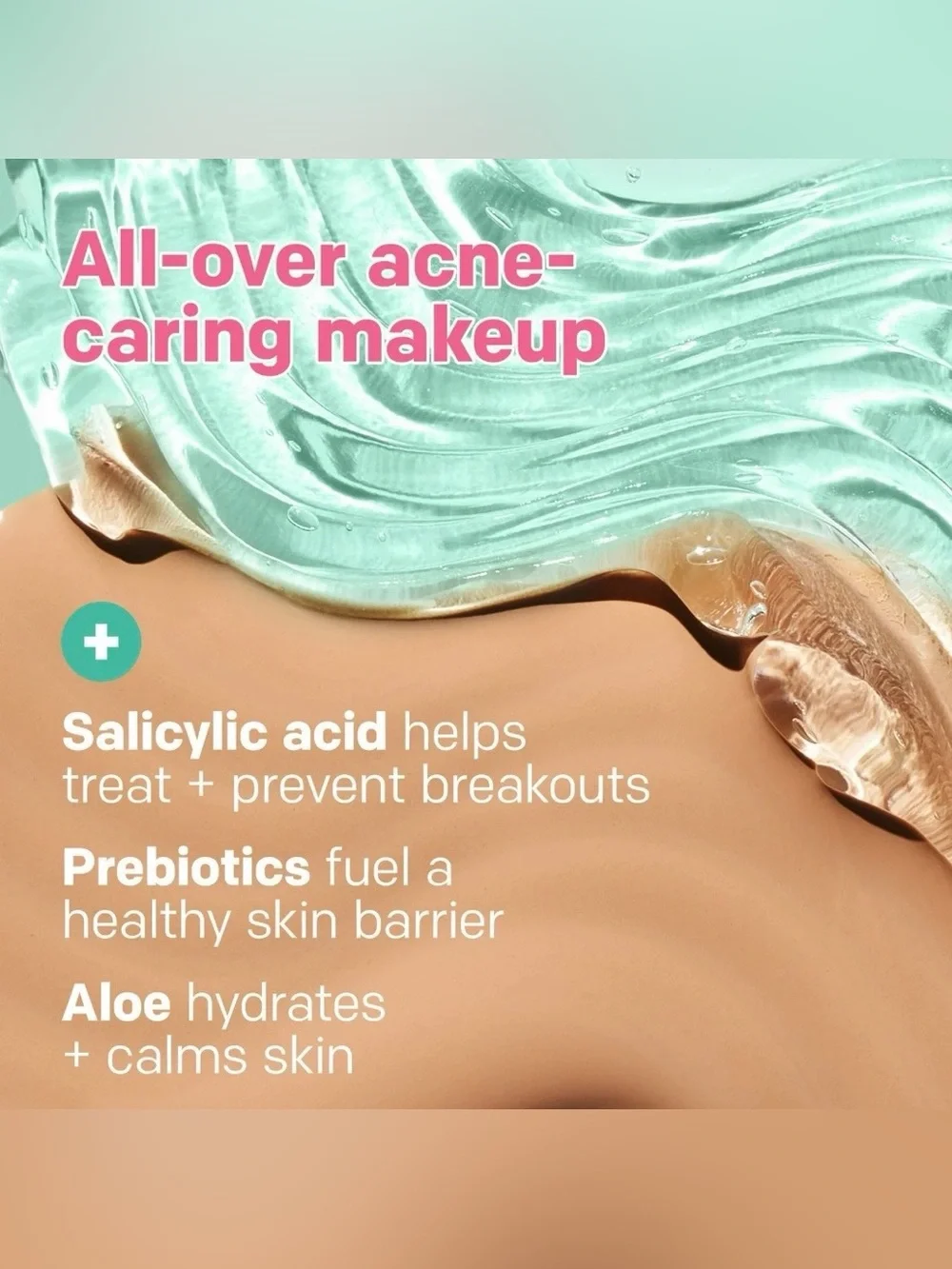 ALMAY Clear Complexion Foundation with Salicylic Acid, 400 NEUTRAL ~ Full Size